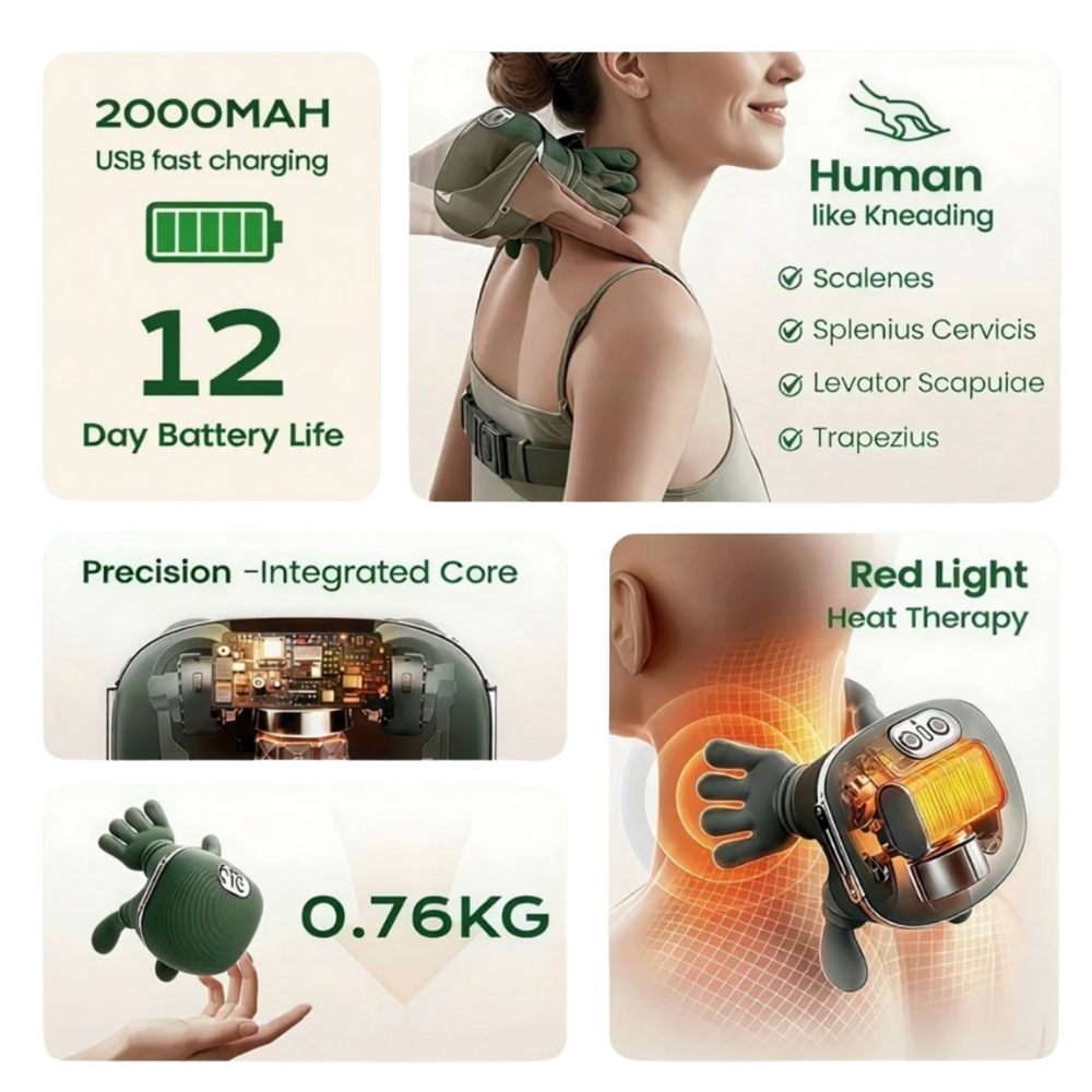 Hedori™ Neck & Shoulder Massager - Say Bye to Spa